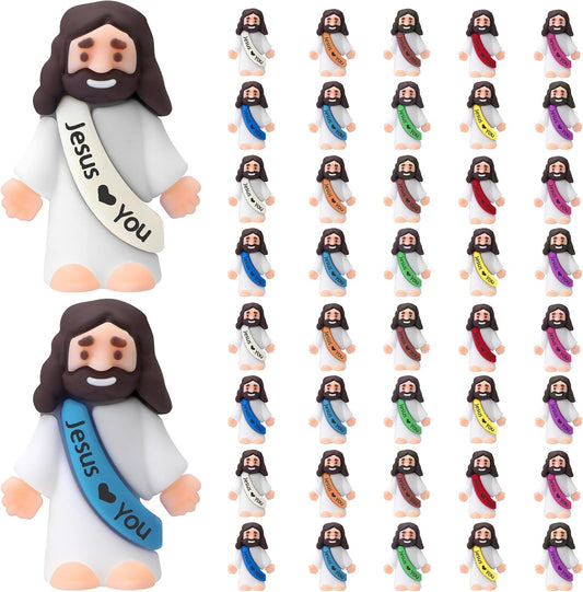 Skiennix 40Pcs Little Jesus Figures - Religious Action Figurines for Gifts | Perfect for Easter & Christmas