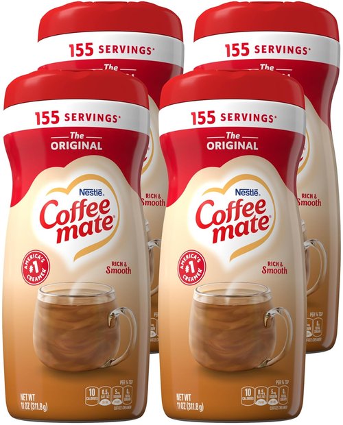 Coffee-Mate Original Powder Creamer - Creamy Flavor, Convenient 11 oz Pack of 4
