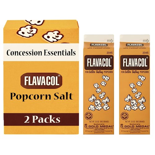 Flavacol Popcorn Seasoning Salt - Delicious Flavor Enhancer | Pack of 2 Cartons