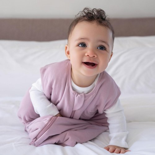 HALO SuperSoft Bamboo Wearable Blanket 1.5 TOG - Plush Baby Sleep Sack for Newborns & Toddlers, Machine Washable, 6-12 Months, Medium, Mauve