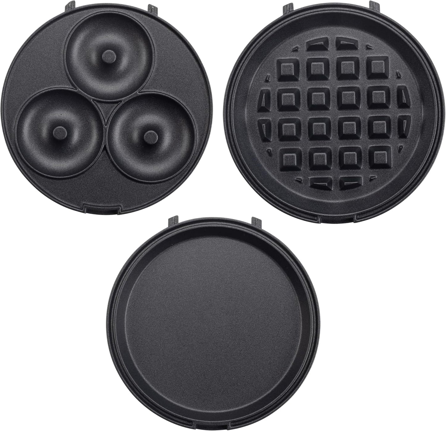 Mini Breakfast Maker by [Brand Name] - 3-in-1 Waffle, Donut, Pancake & Egg Cooker - Compact Nonstick Electric Appliance with Interchangeable Plates