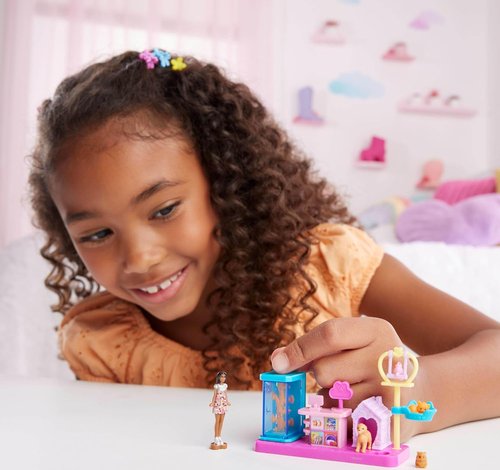 Barbie Mini BarbieLand Collectible Pet Boutique Playset - Includes Doll, Pet House & Accessories