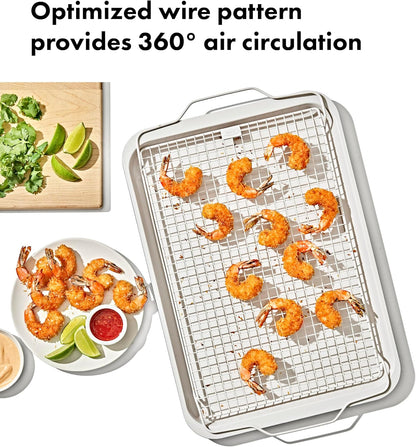 OXO Good Grips Non-Stick Pro Ceramic Coated Baking Rack - Versatile Cooling Rack for Perfect Baked Goods