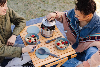 Stanley Wildfare Go 14-Piece Stainless Steel Prep & Cook Set - BPA-Free Camping Kitchen Essentials | Includes 1.65 qt Saucepan, Bowls, Utensils, Cutting Board