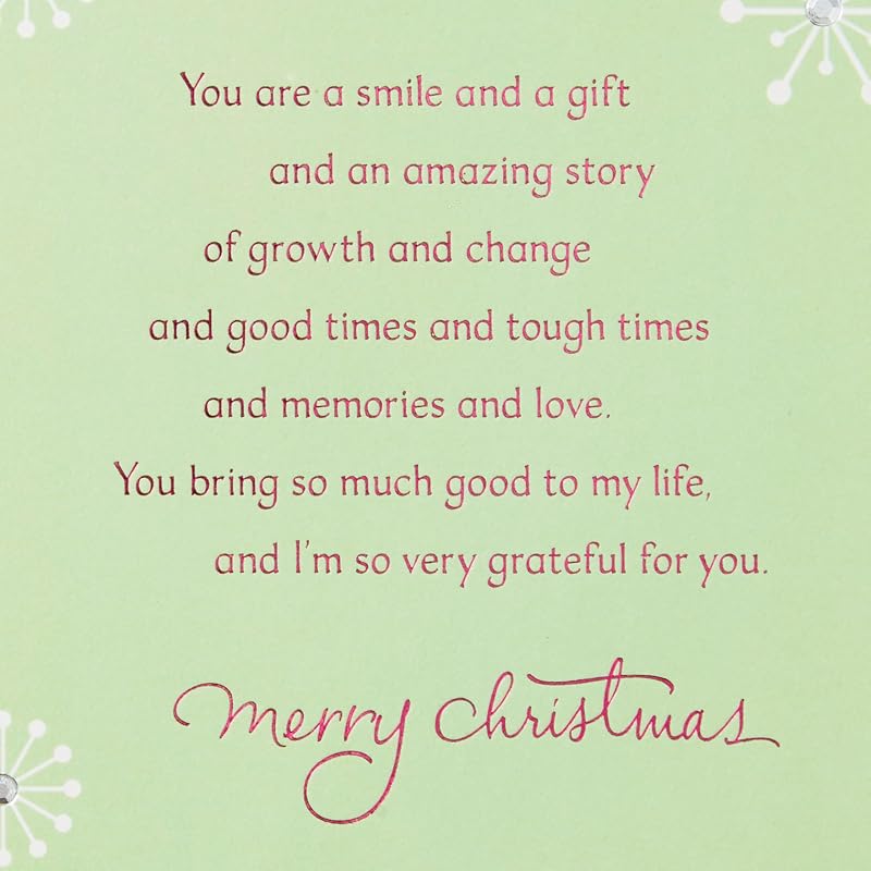 Hallmark Heart Ornament Christmas Card for Daughter - Variation of THIS listing