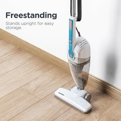 Eureka Corded Stick Vacuum Cleaner - Powerful Suction for Pet Hair | Lightweight 3-in-1 Handheld, Aqua Blue