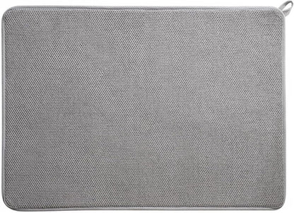 Skiennix XXL Microfiber Dish Drying Mat - 23" x 17" Ultra Absorbent Kitchen Counter Mat | Grey