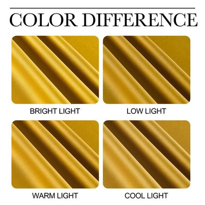 NICETOWN Gold Curtains 84 inches Long Blackout for Bedroom, Grommet Thermal Drapes Room Darkening Window Treatments for Living Room, W52 x L84, 2 Panels