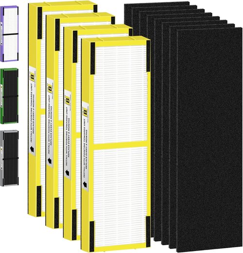 G-Guardian HEPA Filter B - H13 True HEPA & Carbon Pre-Filters for AC4825 Series | 4 Filters Included