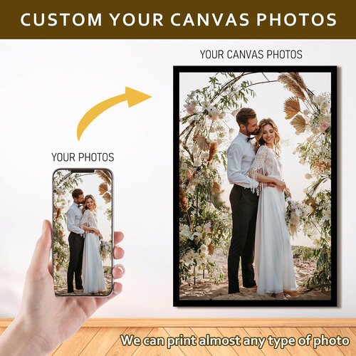 Custom Canvas Prints - Personalized Photo Wall Art for Weddings, Family, and Home Decor | 24x16
