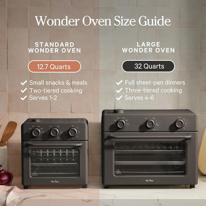 Our Place Wonder Oven - 6-in-1 Stainless Steel Air Fryer Toaster Oven Combo | 13 QT Compact Capacity - Toast, Roast, Bake, Reheat, Broil & Steam