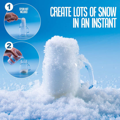 PREXTEX Instant Snow Powder - Creates 2 Gallons of Realistic Artificial Snow - Ideal for Winter Decor, Crafts & Play