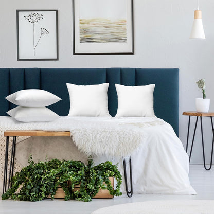 Utopia Bedding Throw Pillows - Fluffy Down Alternative Set of 4 | 14 x 14 Inches, White for Indoor & Outdoor Use