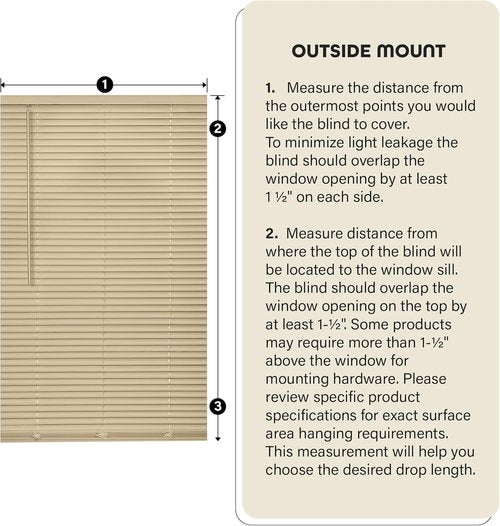 Achim Home Decor Cordless Room Darkening Mini Blinds - Mahogany, 27" W x 64" L, 1" Slats