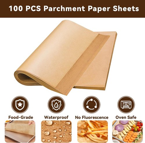 Emeril Lagasse Air Fryer Liners - 120 PCS Unbleached Parchment Paper Sheets for 26 QT Extra Large Air Fryer