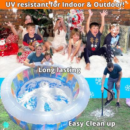 Party Goat Instant Snow Powder - Create 7 Gallons of Fake Snow for Sensory Play | 18oz, Just Add Water