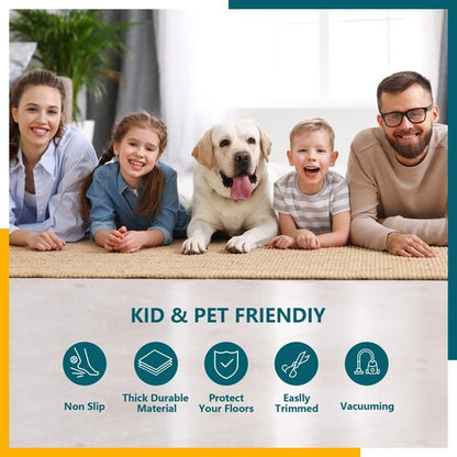 MIXCOOL Non Slip Rug Pad Gripper 2x6 Feet Extra Thick Pads for Hardwood Floors,Anti Skid Mat Under Carpet,Runner Keep Area Rugs Safe and in Place