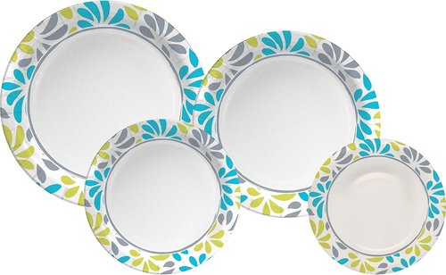 Genuine Joe 7" Printed Paper Plates - Eco-Friendly Disposable Tableware | Pack of 125