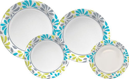 Genuine Joe 7" Printed Paper Plates - Eco-Friendly Disposable Tableware | Pack of 125
