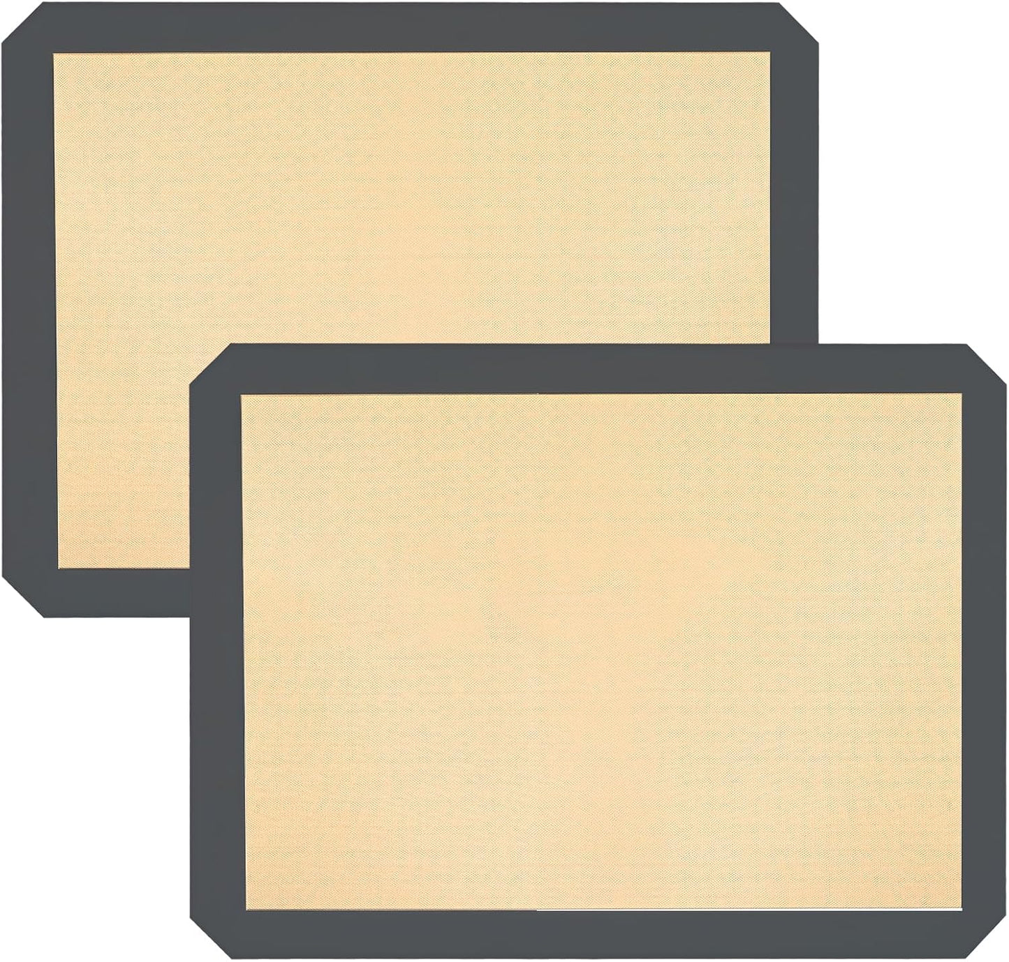 Ninsula Silicone Baking Mats - Non-Stick, Food Safe 2-Pack | 16.5"x11.6" for Cookies, Bread, Pizzas
