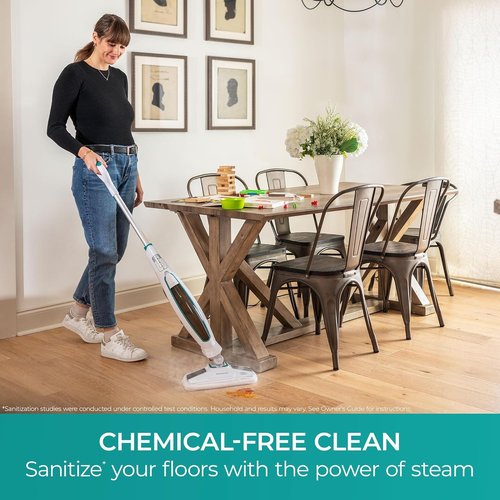Kenmore SM2060 Steam Mop - Lightweight Floor Cleaner with Easy Scrubber & 2 Washable Pads | Quick-Heating for Hardwood & Tile