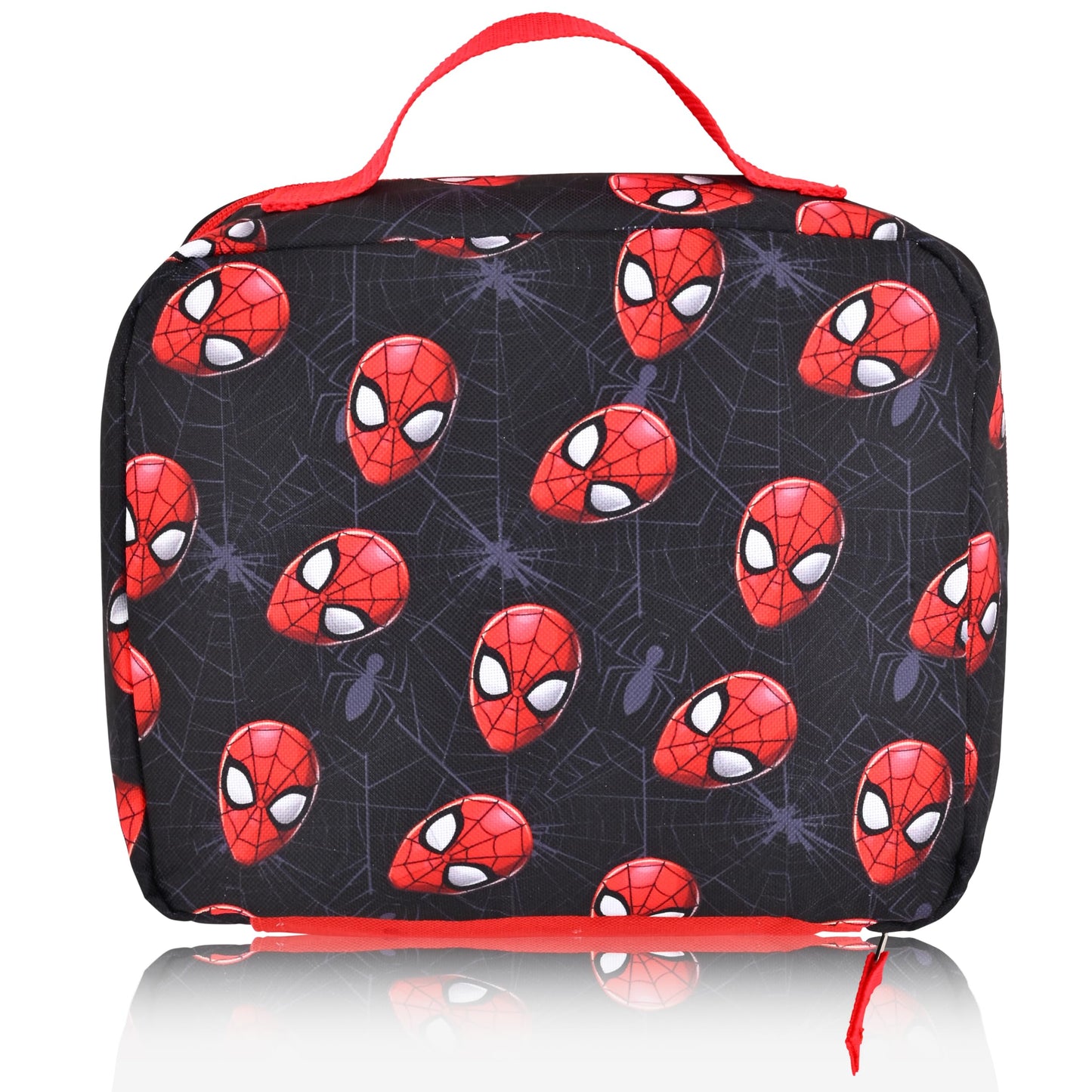 Fast Forward Marvel Spiderman Lunch Box for Kids | Spiderman Insulated Lunch Bag Lunch Box for Boys, Girls, Unisex | Spiderman Black Reusable Lunchbox