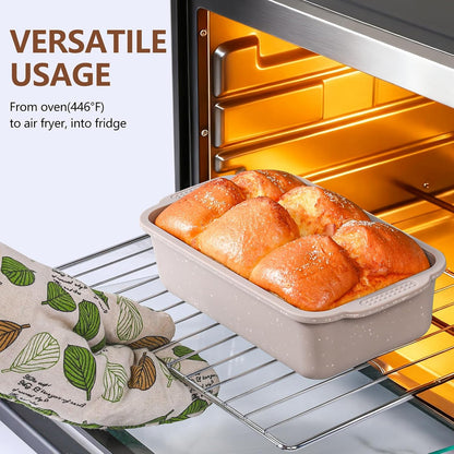 Vinino 6-Piece Nonstick Baking Pans Set - Includes Muffin, Loaf, Cake Pans & Roasting Pan