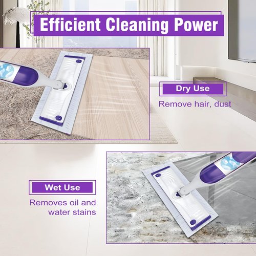 25 Pack Power Mop Refill Pads for Swiffer Power Mop, Disposable Spray Wet Pads Refill for Swiffer PowerMop Multi-Surface Mopping Pad,Mop Head Replacement for Floor Cleaning