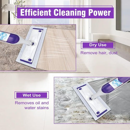 25 Pack Power Mop Refill Pads for Swiffer Power Mop, Disposable Spray Wet Pads Refill for Swiffer PowerMop Multi-Surface Mopping Pad,Mop Head Replacement for Floor Cleaning