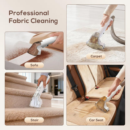 Skiennix Upholstery Cleaner Machine - 15Kpa Portable Spot Cleaner for Deep Stain Removal | Ideal for Carpets, Pets, Stairs, and Couches