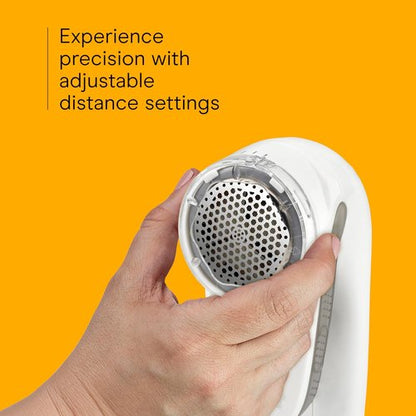 Conair Fabric Shaver - Rechargeable Lint Remover with 3 Settings | Large 2-Inch Shaving Head, White