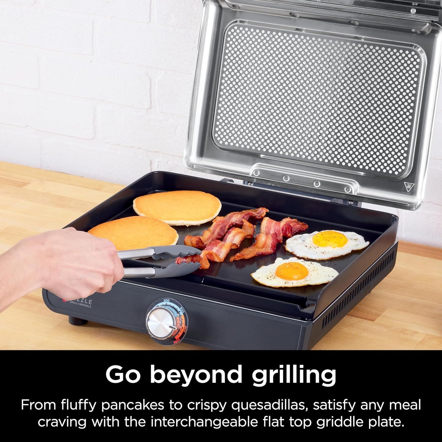Ninja Electric Griddle & Indoor Grill - Nonstick 14” Cooking Surface for Steak, Burgers & Veggies