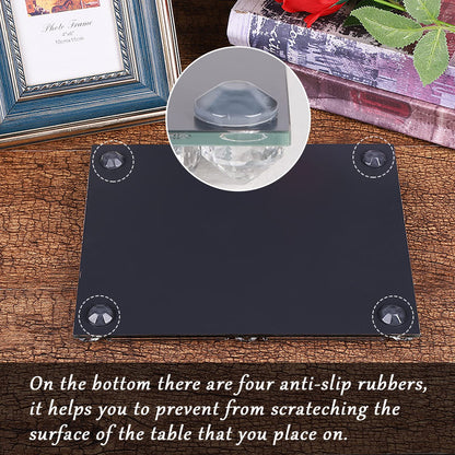 Mirror Crystal Perfume Tray,Crushed Diamond Filled Crystal Glass Vanity Tray,Jewelry Trinket Holder,Decorative Tray for Home,Party,Hotel Banquet