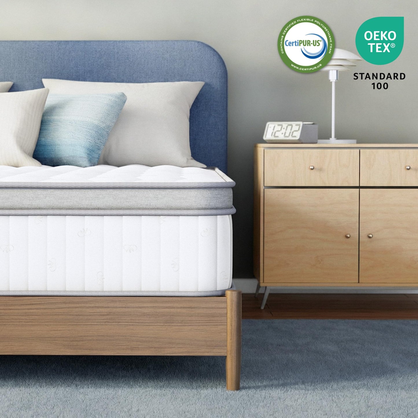Neo Sleep Full Size Mattress, 12 Inch Hybrid Comfort & Supportive Mattress in a Box, Cooling Gel Memory Foam and Pocket Springs with Pressure Relief, CertiPUR-US Certified, Medium Firm