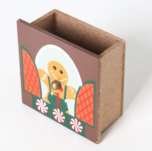 BRUBAKER Reusable Wooden Advent Calendar - Gingerbread House with LED Lighting | DIY Christmas Decor 10.31 x 17.72 x 2.17 Inches