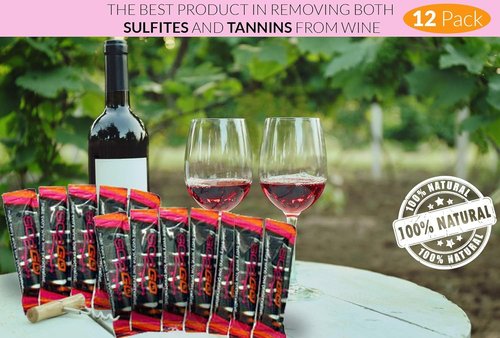 Australia's Secret! Spray - Wine Allergy, Sensitivity & Headache Wine Sulfite Remover | Good Choice Than Wine Drops, Red Wine Headache Prevention Remedies & Wine Drops Filters (12 Sachets)
