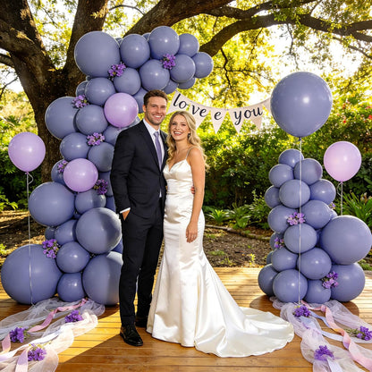 Skiennix 12-Inch Dusty Blue Balloons - 110 Pack Latex Balloons for Birthday, Baby Shower & Wedding