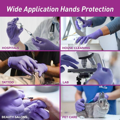 MedPride Powder-Free Nitrile Exam Gloves, Medium, Case/1000 (100 Count (Pack of 10))