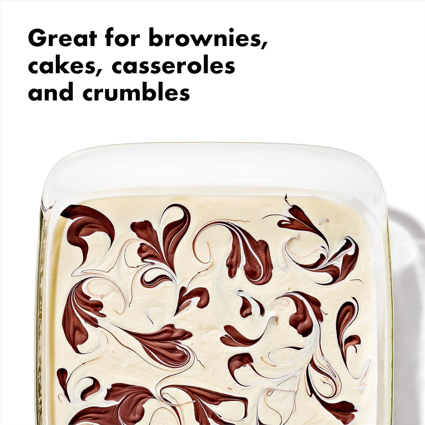 OXO Good Grips 2 Qt Glass Baking Dish - Freezer-to-Oven Safe with Lid | 8 x 8 Inches
