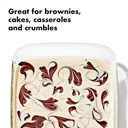 OXO Good Grips 2 Qt Glass Baking Dish - Freezer-to-Oven Safe with Lid | 8 x 8 Inches