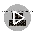 Christmas Tree Kitchen Mats Set of 2 - Black Xmas Tree Holiday Decor, 17x29 & 17x47 Inches