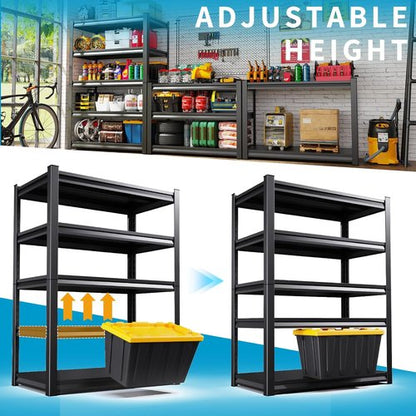 Garage Storage Shelves - 5-Tier Adjustable System for Basement, Pantry & Kitchen | 72''H x 36''W x 16''D