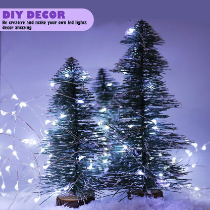 Oakhaomie LED Fairy Lights - 16ft 50 LED Twinkle String Lights with Timer | Waterproof for Indoor Decor