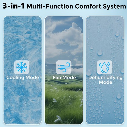 Electactic Window Air Conditioner 6,000 BTU, Window Type AC Unit with Cooling, Dry Mode, 4 Fan Speeds, 24-H Timer, Sleep Mode, Cooling for 250sq.ft Bedroom, Living Room, Office