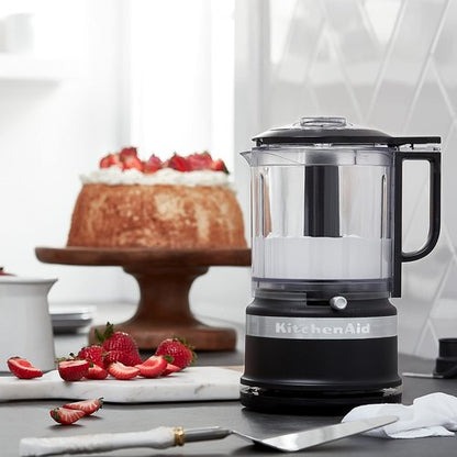 KitchenAid 5 Cup Food Chopper - Matte Black, Effortless Food Prep for Quick Meals