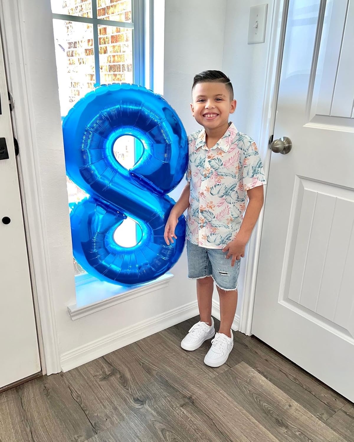 Skiennix Navy Blue Number 80 Balloon - 40 Inch 80th Birthday Decoration for Men & Women