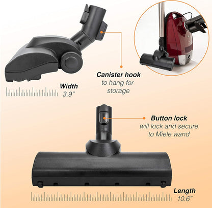 Miele Turbo Head Cleaner - Hand Attachment & Floor Tool for Carpets & Area Rugs