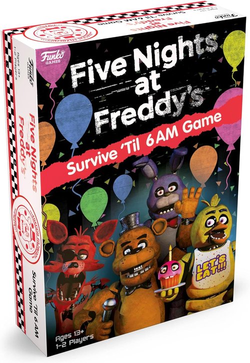 Funko Games Five Nights at Freddy's - Survive 'Til 6AM Strategy Game | 1-2 Players, Ages 13+
