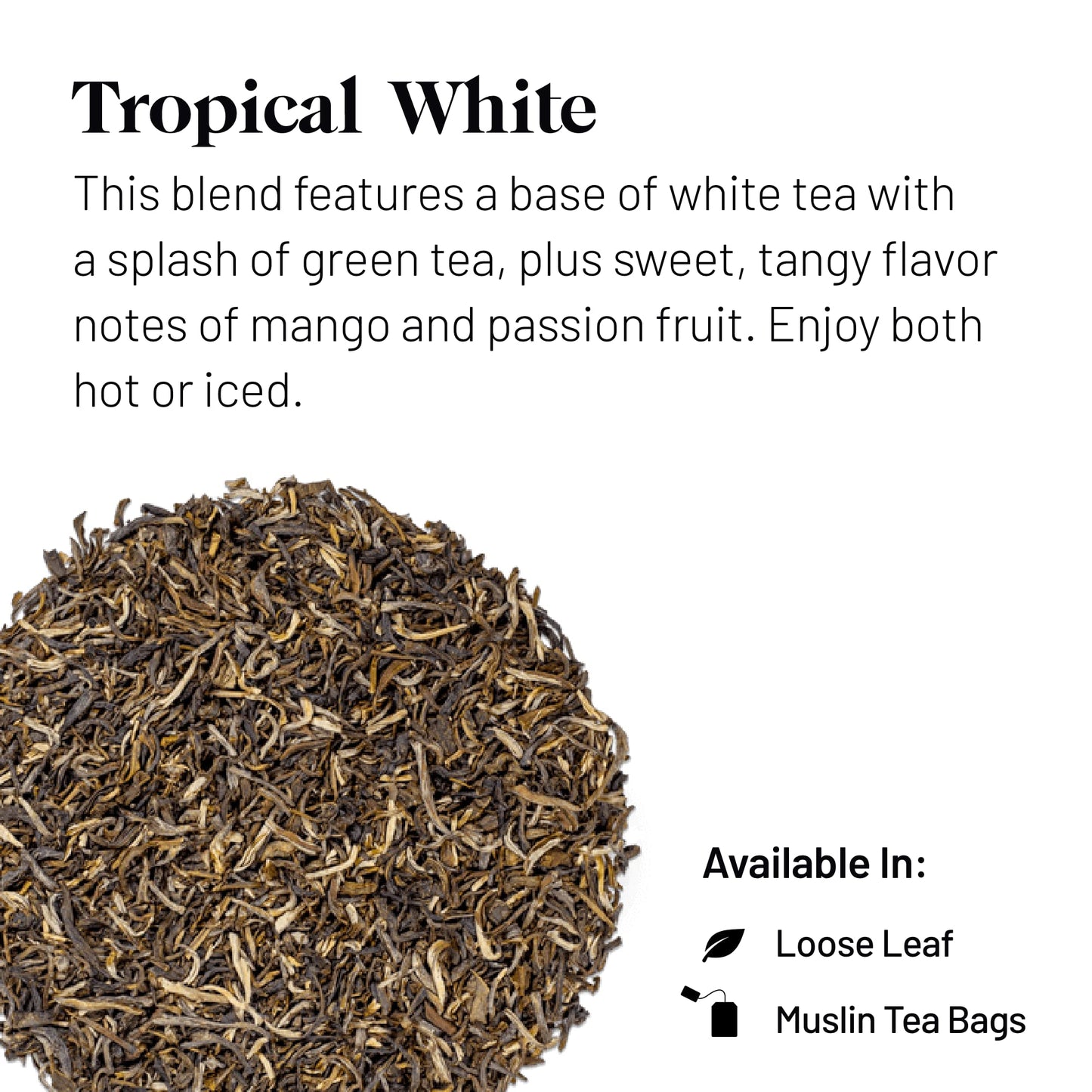 Kusmi Tea - Tropical White - Organic Blend of White Tea & Green Tea with Mango and Passion Fruit - Organic Flavored White Teas - Loose Leaf Tea - Tin Box of 3.1 oz - Quantity for about 50 cups