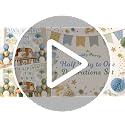 Half Birthday Decorations Kit Dusty Blue - 1/2 Birthday Banner & Party Supplies